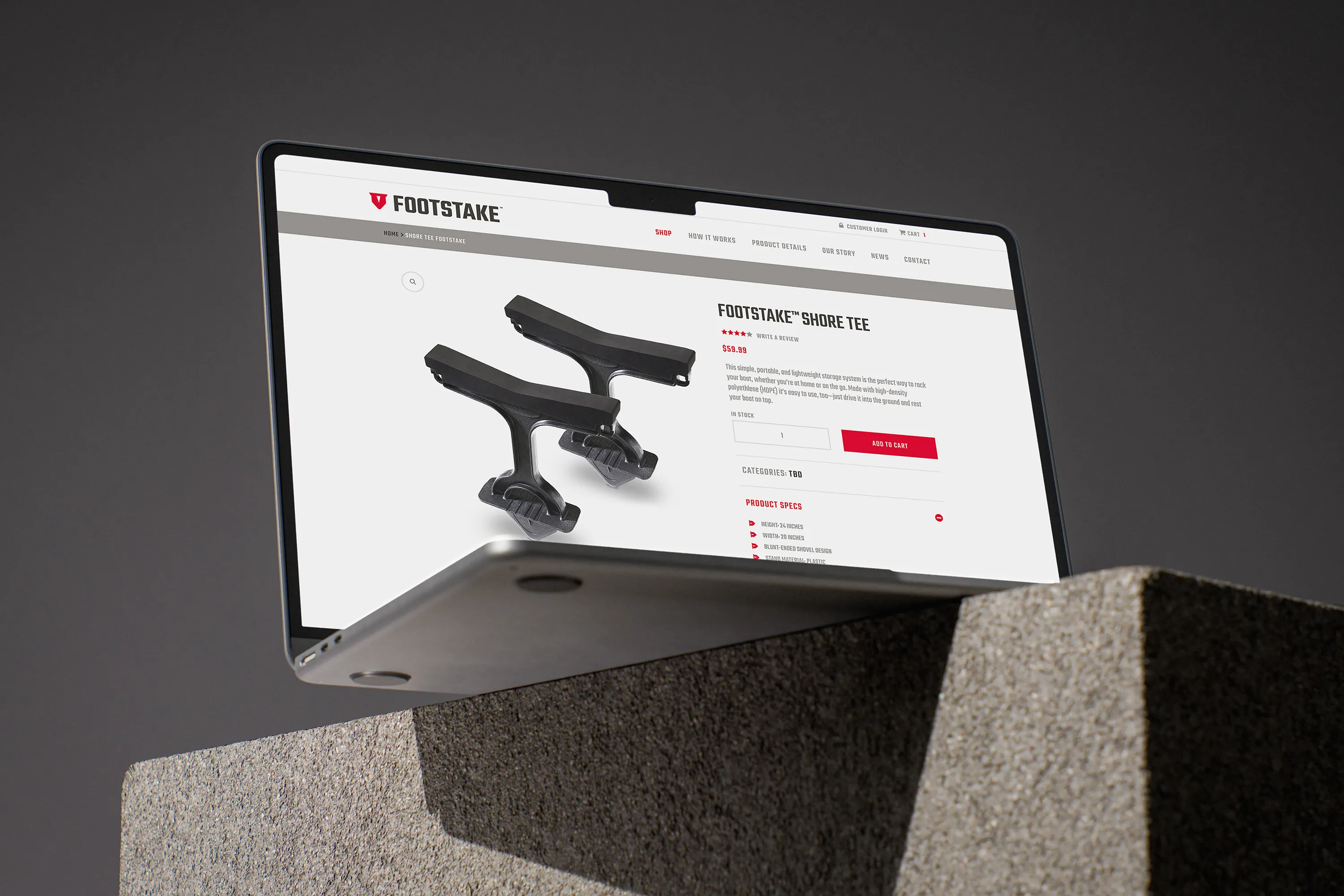 footstake-website-ecommerce-cart-shop-page-design