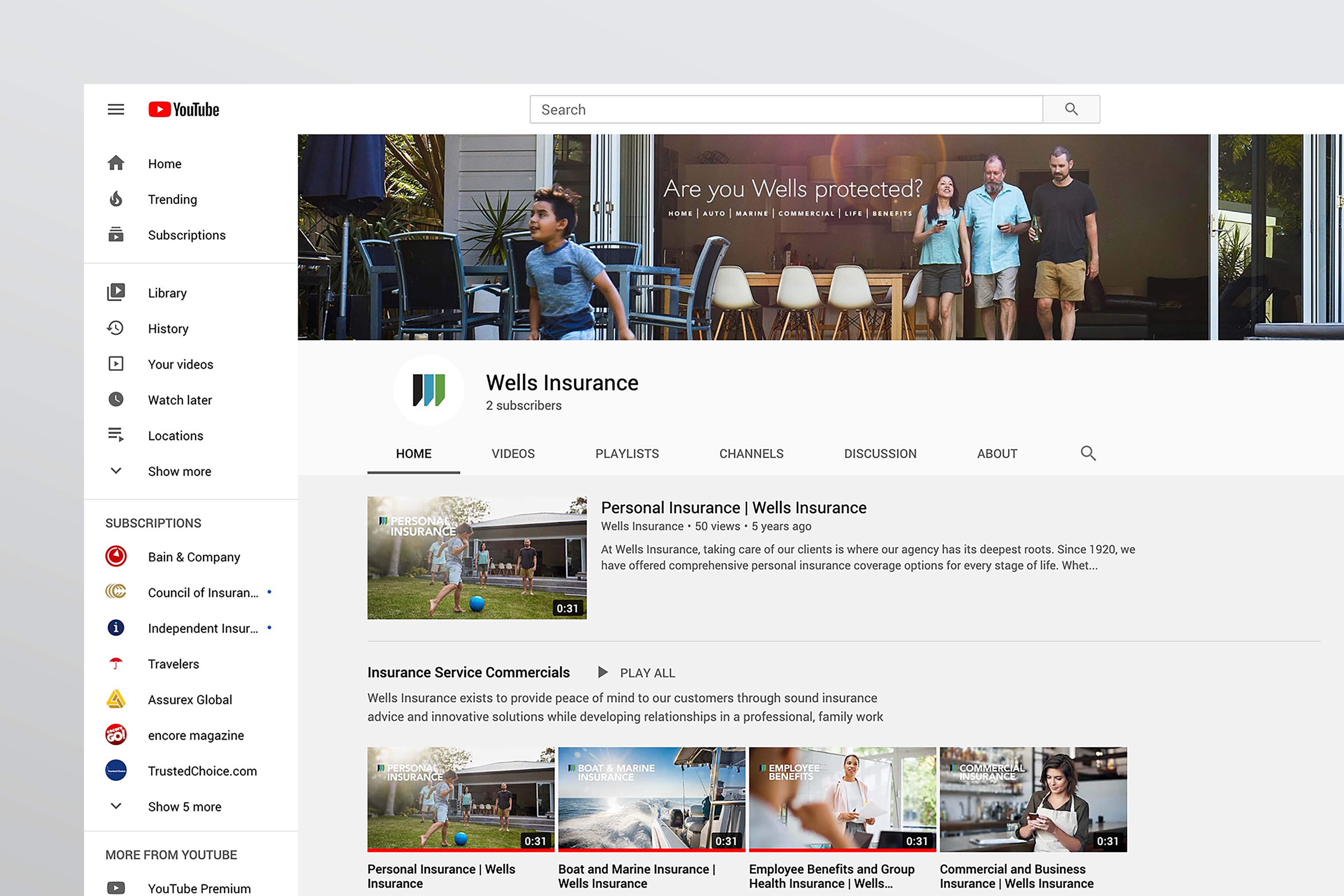 wells-insurance-brand-youtube-channel