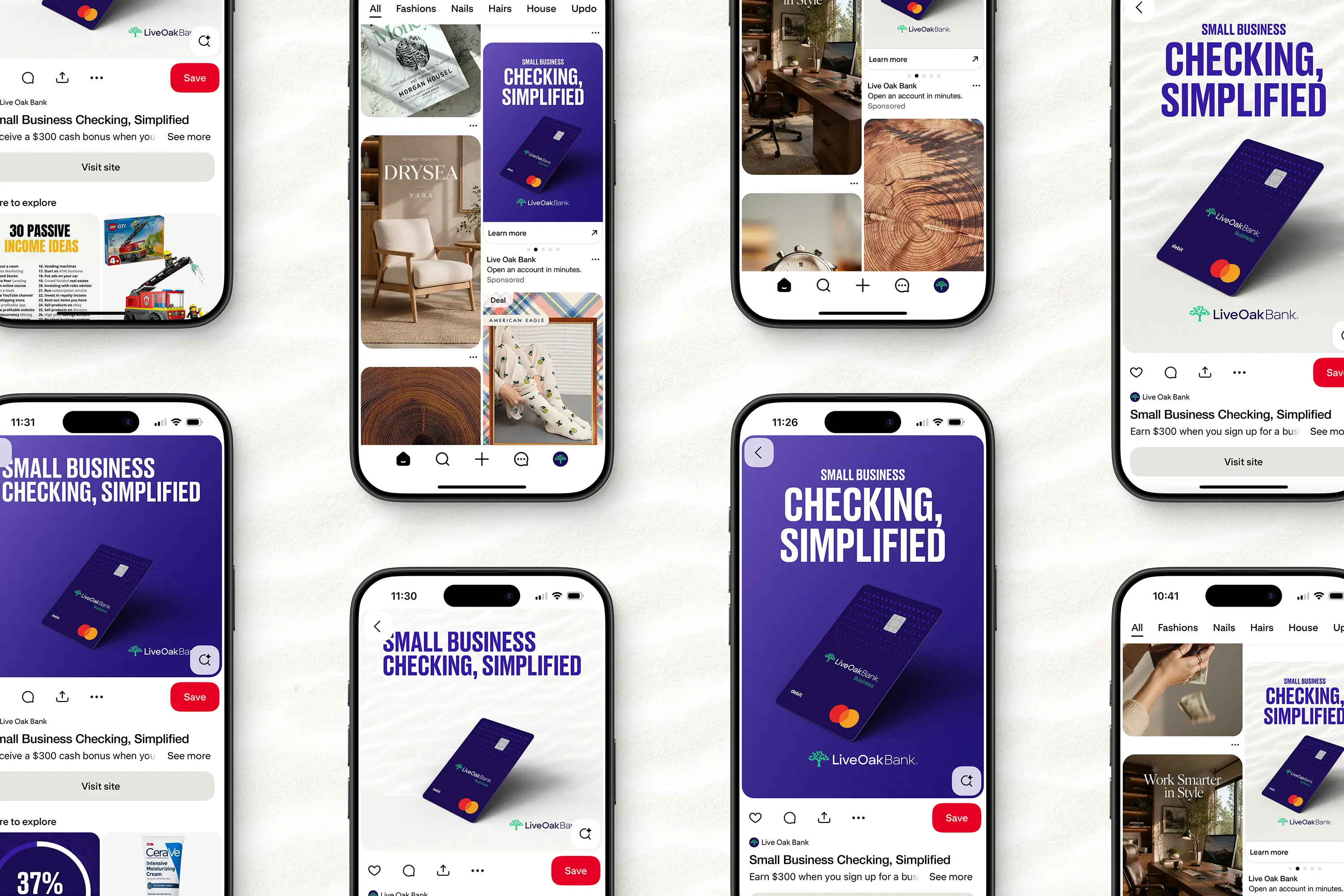 live-oak-bank-tidal-small-business-checking-campaign-pinterest-digital-ads