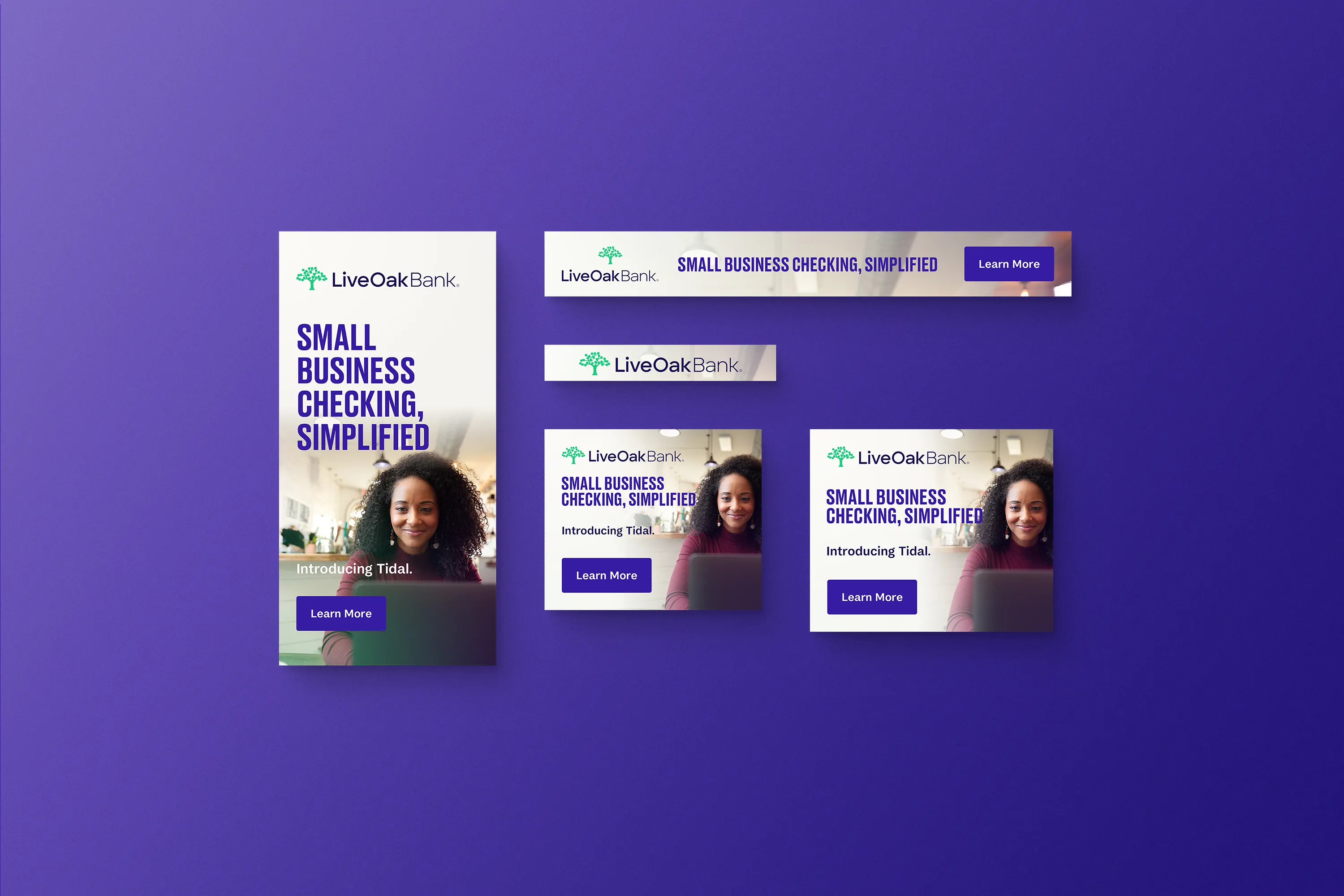 live-oak-bank-tidal-small-business-checking-campaign-simplicity-google-display-ads